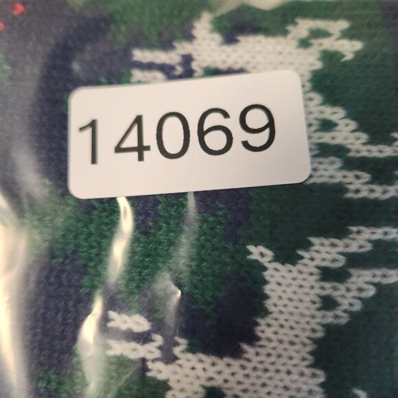 Holiday Time Ugly Christmas Sweater Unisex Medium AOP Howling Wolf Moon Winter - Picture 12 of 12